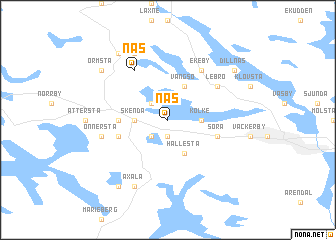 map of Näs