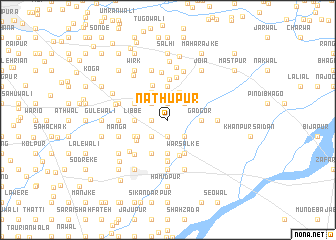 map of Nāthūpur