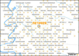 map of Natipāra