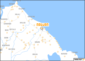 map of Naujan