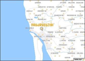 map of Naujasėdžiai