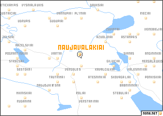 map of Naujavalakiai