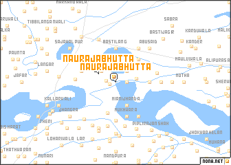 map of Naurāja Bhutta