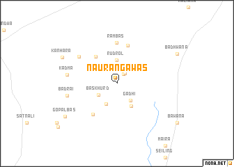 map of Naurangāwās