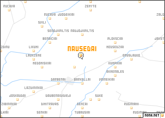 map of Nausėdai