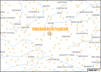 map of Nausher Kot Kūeka