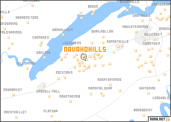 map of Navaho Hills
