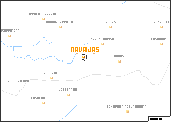 map of Navajas