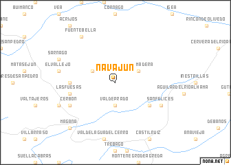 map of Navajún