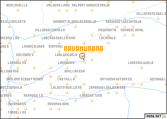 map of Navamuñana