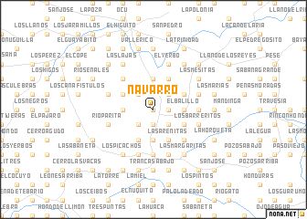 map of Navarro