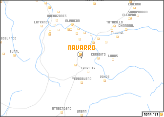 map of Navarro