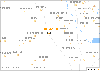 map of Navāzen