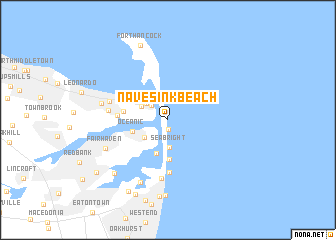 map of Navesink Beach