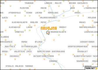 map of Návojná