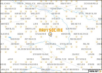 map of Na Vysočině