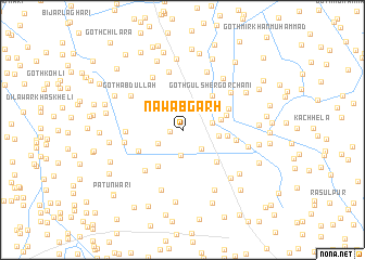 map of Nawāb Garh