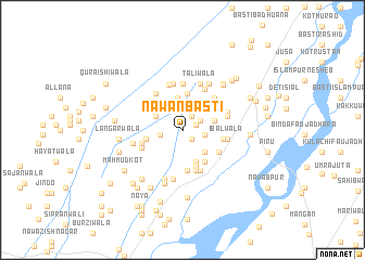 map of Nawān Basti