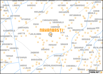 map of Nawān Bastī