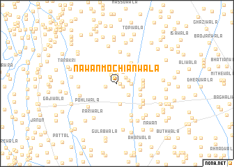 map of Nawān Mochiānwāla