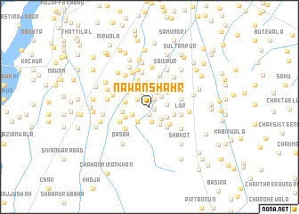 map of Nawān Shahr