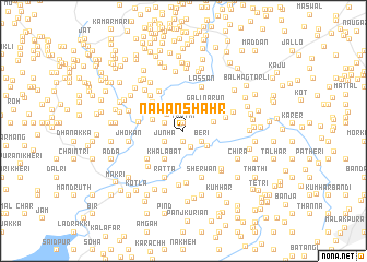 map of Nawān Shahr