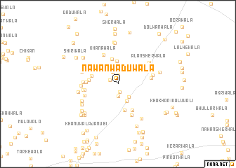 map of Nawān Wadūwāla