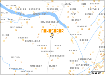 map of Nawāshahr