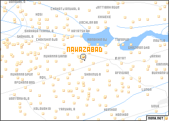 map of Nawāzābād