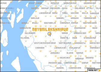 map of Nayāni Lakshmīpur
