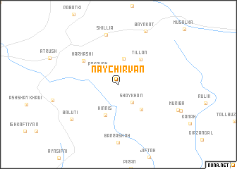 map of Naychirvān