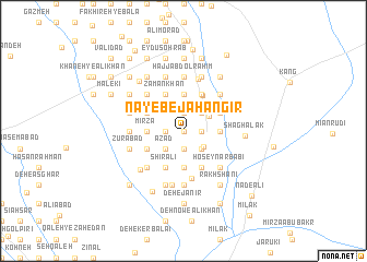 map of Nāyeb-e Jahāngīr