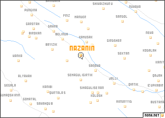 map of Nāzanīn