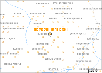 map of Naz̧ar ‘Alī Bolāghī