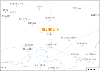 map of Nazareth