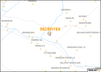 map of Naz̧arīyeh