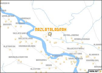 map of Nazlat al ‘Adrah