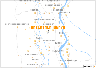 map of Nazlat al ‘Amūdayn