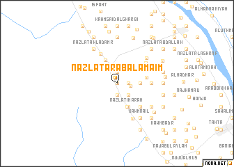 map of Nazlat ‘Arab al ‘Amāʼim