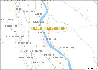 map of Nazlat ash Shurafāʼ