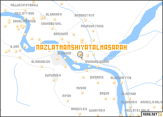 map of Nazlat Manshīyat al Ma‘şarah