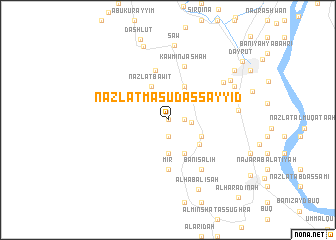 map of Nazlat Mas‘ūd as Sayyid