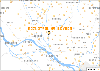 map of Nazlat Şāliḩ Sulaymān