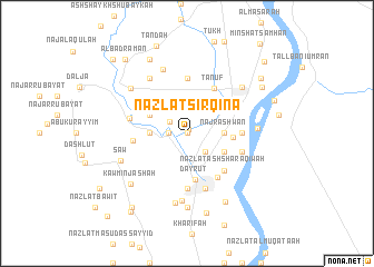 map of Nazlat Sirqinā