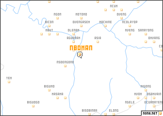 map of Nboman