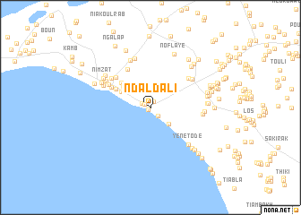 map of Ndaldali