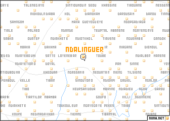 map of Ndalinguèr