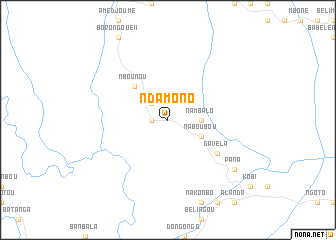 map of Ndamono
