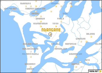 map of Ndangane