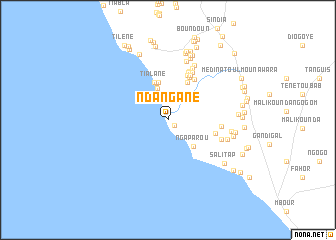 map of Ndangane